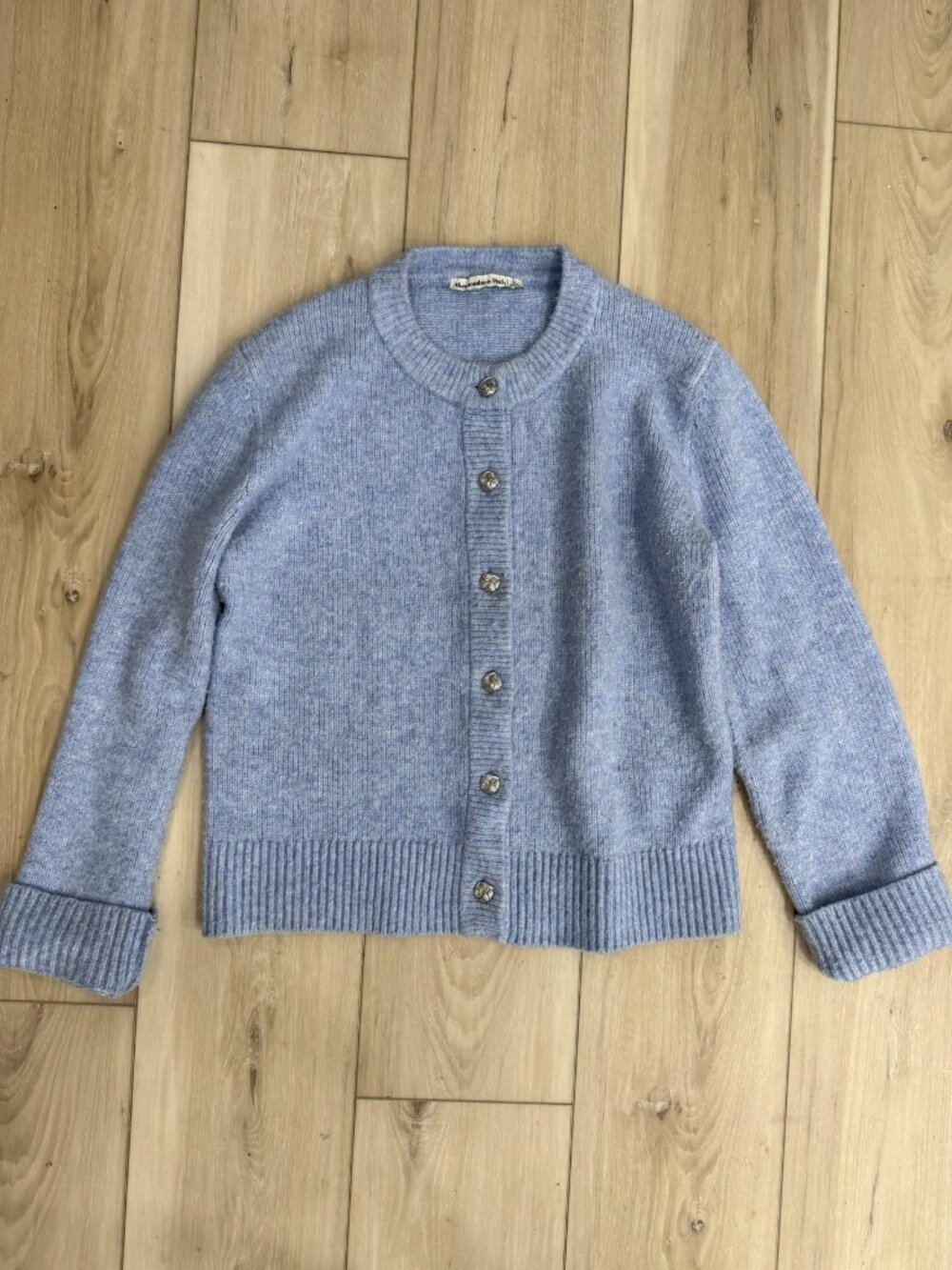 Abercrombie & Fitch Light Blue Button Cardigan Sweater Size S